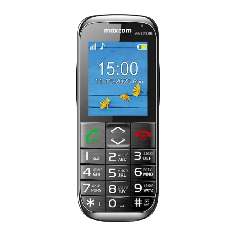 Maxcom MM720 SE Noir microSD 2,2 pouces 800mAh Téléphone basique