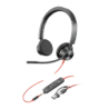 Poly Blackwire 3325 Stereo Jack 3,5 mm USB-C Réduction de bruit Noir Arceau avec micro Casque