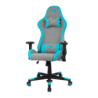 Drift DR90 Pro Gris/Bleu Tissu 2D 150kg appui-tête vérin classe 4 Chaise gaming