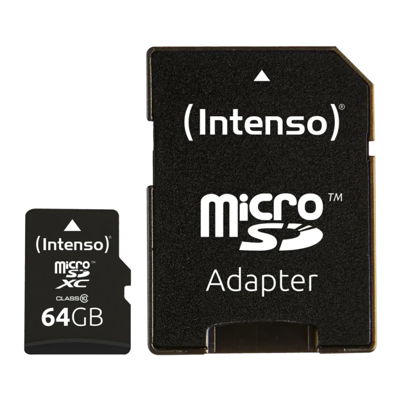 Intenso 64GB Noir 25MB/s Classe 10 Carte microSDXC