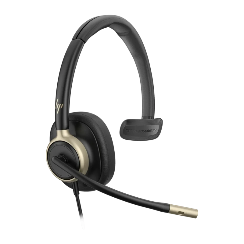 HP Poly Mission 815 Mono Noir Arceau ANC avec micro Casque