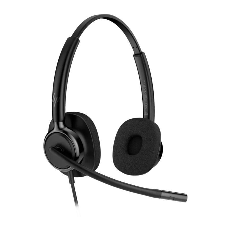 HP Poly Mission 425 Classic Câble USB Noir Arceau avec micro Casque