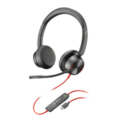 Poly Blackwire 8225 USB-C Noir Arceau ANC avec micro Casque