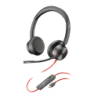 Poly Blackwire 8225 USB-C Noir Arceau ANC avec micro Casque