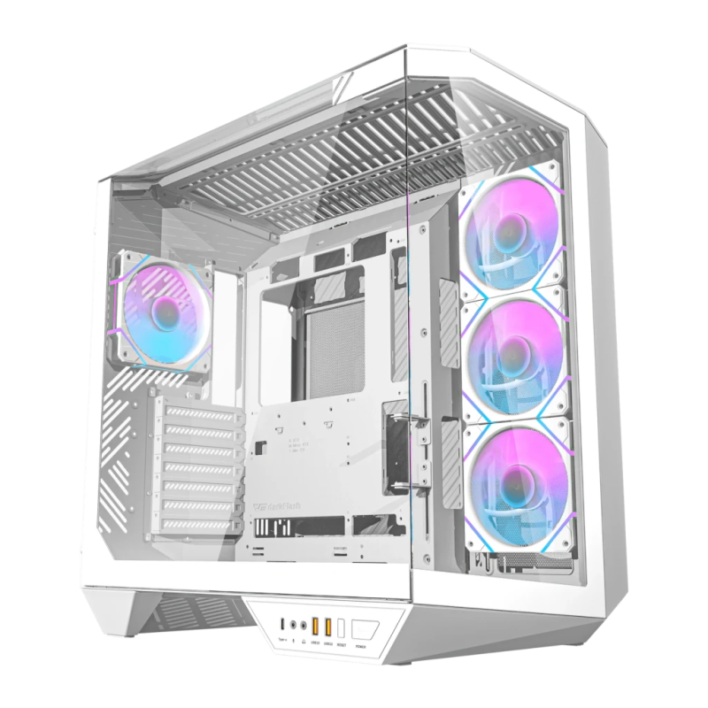 Darkflash DY470 ATX 4x 120mm ARGB Blanc Boîtier PC