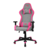 Drift DR90 Pro Gris/Rose Tissu 2D 150kg appui-tête Chaise gaming