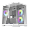 Darkflash FT350 Mini Tower 3 Panneaux Verre Trempé M-ATX/ITX Blanc 5 ventilateurs Boîtier PC