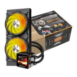 Darkflash Explore DE240 315W TDP 240mm Noir 2 ventilateurs RGB Refroidissement liquide
