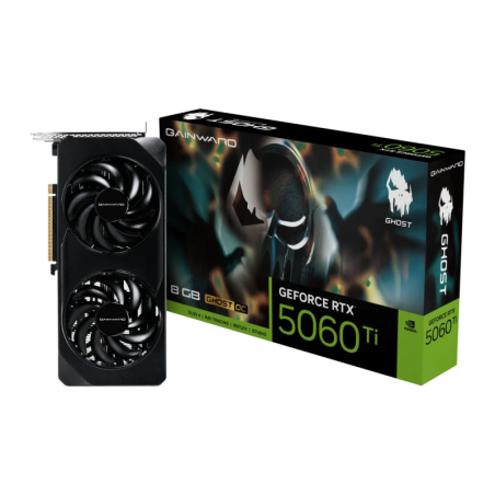 Gainward GeForce RTX 5060 Ti Ghost OC 8GB GDDR7 Noir 2 ventilateurs HDMI 2.1 3 DisplayPort Carte graphique