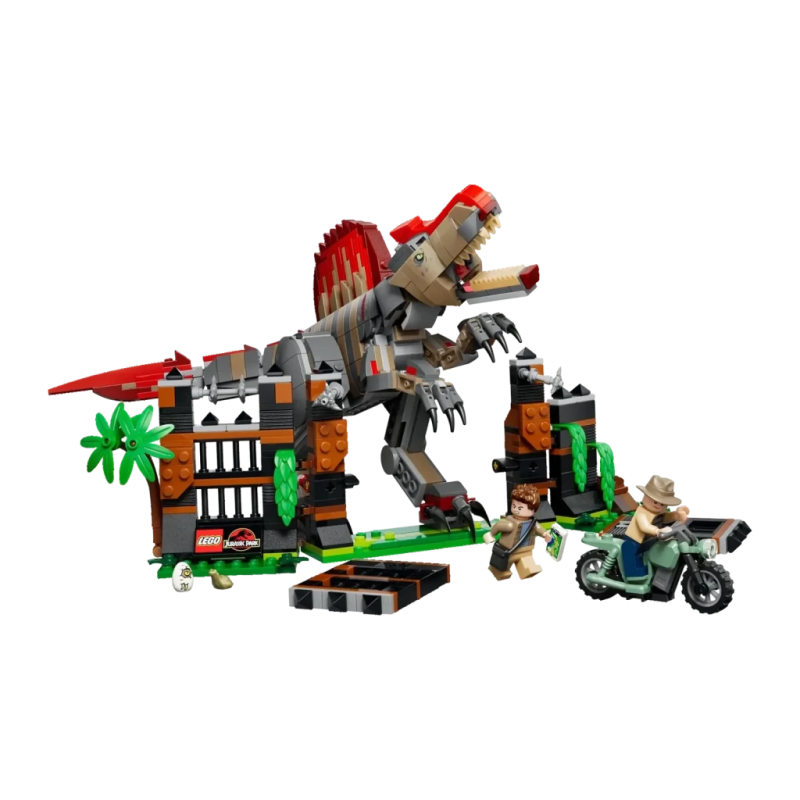 Set LEGO Jurassic World Fuite du Spinosaurus 77982 820 pièces 9+ ans