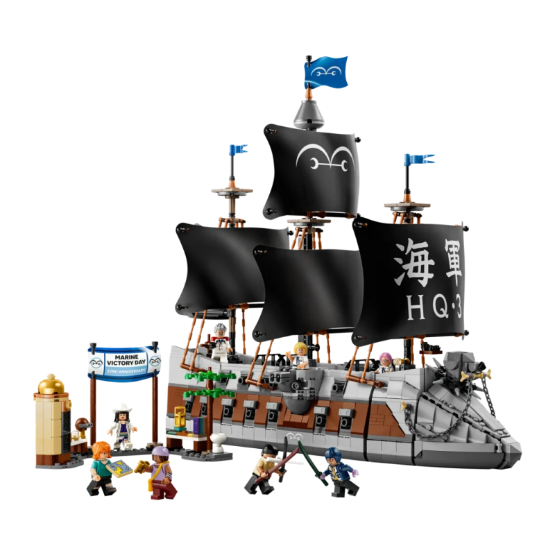 Set de construction LEGO One Piece Bateau de la Marine de Garp 75646 1705 pièces