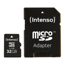 Intenso 32GB Noir 25MB/s Classe 10 Carte microSDHC