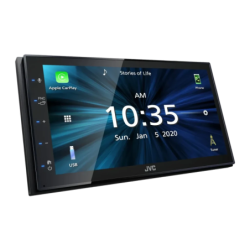 JVC Noir CarPlay Android Auto 6,8 pouces Tactile KW-M560BT Bluetooth Autoradio