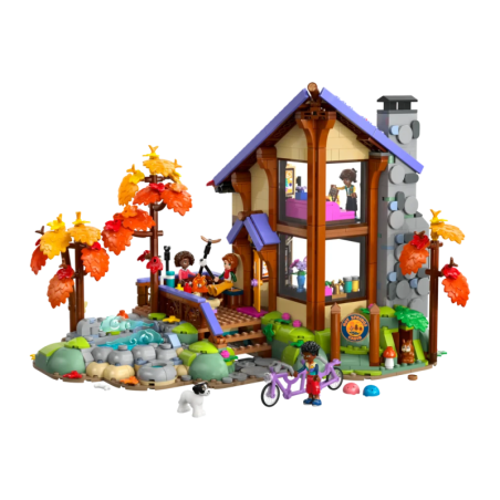 Set LEGO Friends 42705 Le Chalet Automnal Douillet dans la Forêt 1229 pièces À partir de 9 ans