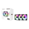 Ventilateur PC Darkflash DR08 PWM ARGB 120mm Pack 3 59,1 CFM 30 dBA Noir