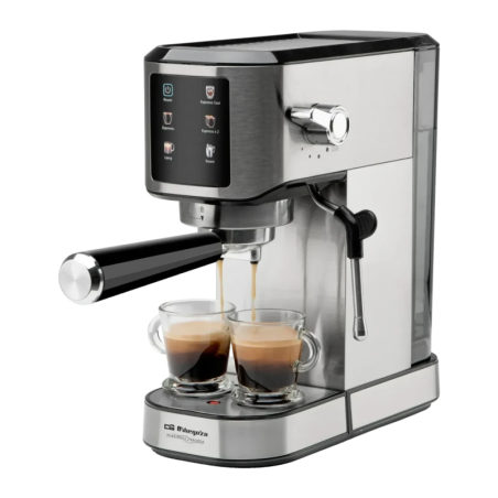Orbegozo 1L Buse Vapeur 20bar Acier Inoxydable EX 7000 1350W Machine à Expresso