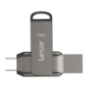 Lexar Dual Drive D400 USB-A/USB-C 128GB Gris USB 3.1 130MB/s Clé USB