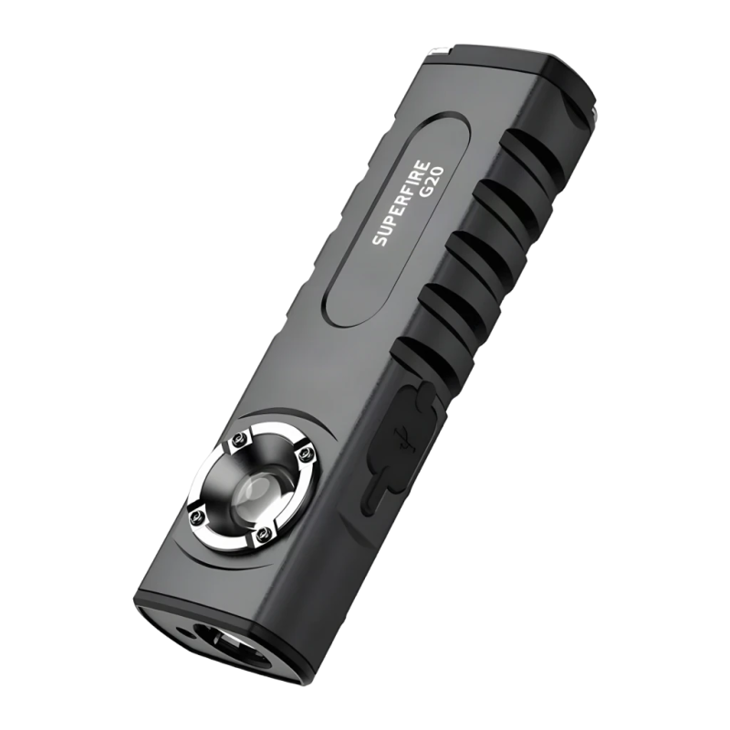 Superfire G20 Noir 470 lumens 2000mAh IP44 Lampe torche LED rechargeable