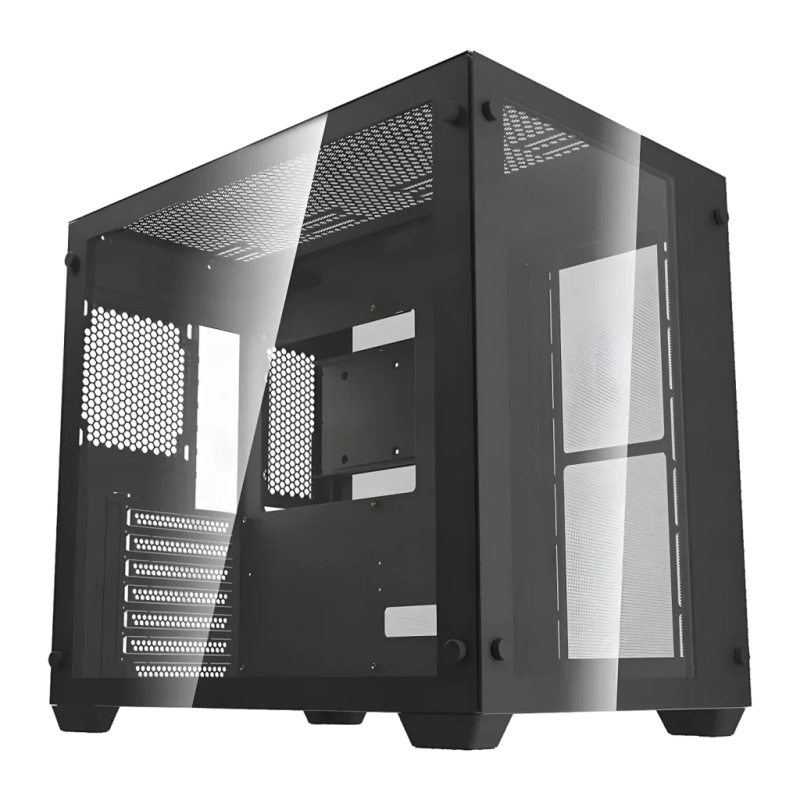 Darkflash C285 Midi Tower Double panneau verre trempé ATX Noir Boîtier PC