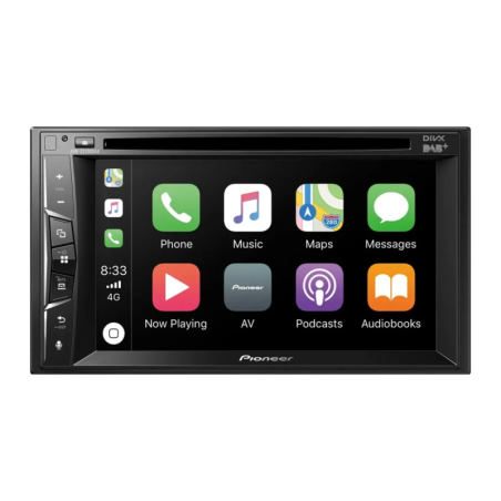 Pioneer Noir CarPlay 6,2 pouces 2DIN AVH-Z3200DAB Bluetooth Autoradio