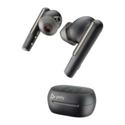 Poly Voyager Free 60+ UC Noir TWS ANC Bluetooth 5.3 24h Écouteurs sans fil