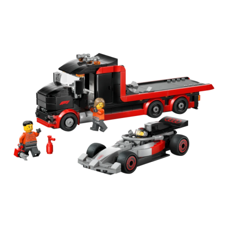 Set de construction LEGO City Camion d'Exposition F1 avec Voiture de Course Audi F1 60493 508 pièces 7+ ans