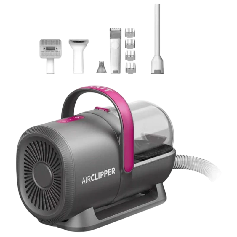 Petkit Grooming Vacuum Kit Noir 5 en 1 Toilettage pour animaux avec aspirateur