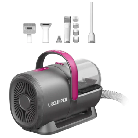 Petkit Grooming Vacuum Kit Noir 5 en 1 Toilettage pour animaux avec aspirateur