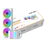Darkflash CB360 360mm Blanc 3 ventilateurs RGB Refroidissement liquide