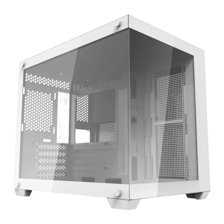 Darkflash Verre Trempé M-ATX/ITX 370x285x440mm Blanc C285MP Midi Tower Boîtier PC