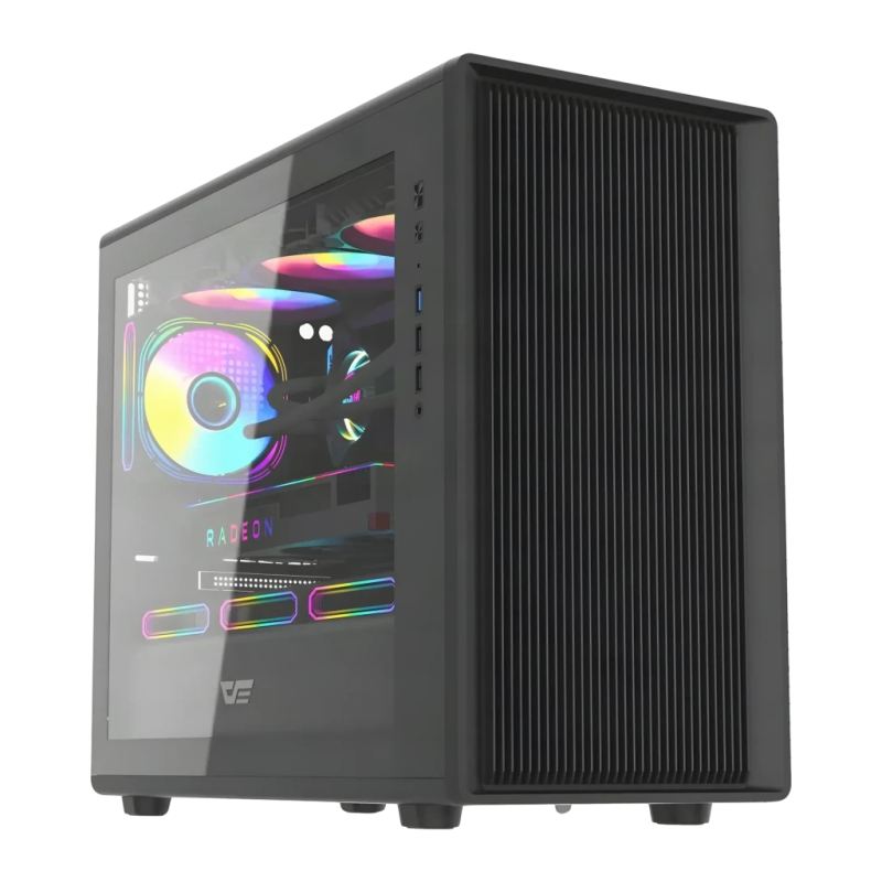 Darkflash Verre Trempé M-ATX/ITX 360mm Noir DB460M Midi Tower Boîtier PC