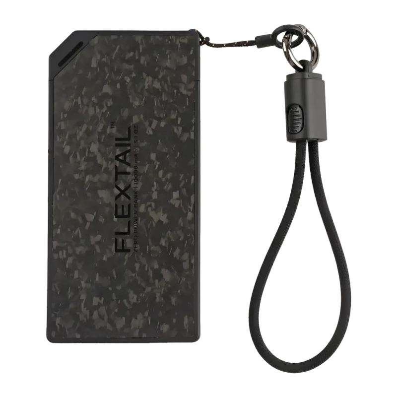 Flextail Zero Noir avec câble intégré 10000mAh 22,5W USB-C Power Bank