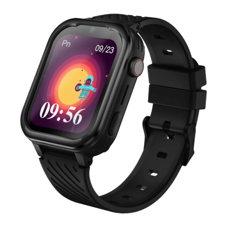 Garett Kids Essa 4G Noir 1,83 pouces IPS GPS Bouton SOS Vidéoappel IP67 Montre connectée pour enfants