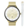 Garett Verona 2 Glow SET 43 mm Or 1,43 pouces AMOLED Appels Bluetooth 7 jours +100 sports IP68 Montre connectée