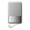 EcoFlow Rapid Argent avec câble intégré 5000mAh 30W Qi2 USB-C Power Bank