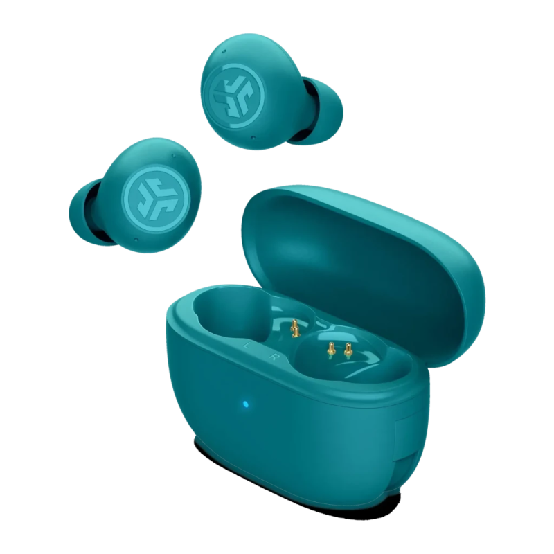 JLab Audio Go Pop Bleu Canard TWS ANC Bluetooth 5.3 24h IP55 Écouteurs sans fil