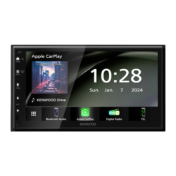 Kenwood Noir CarPlay Android Auto 6,8 pouces DMX5023DABS Bluetooth 5.0 Autoradio sans fil