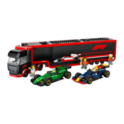Set LEGO City 60445 Camion Transporteur F1 avec Voitures RB20 et AMR24 1086 pièces 8+ ans