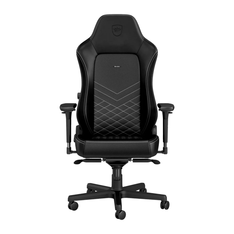 Noblechairs Hero PU Noir/Blanc 150kg Basculante 11° inclinable appui-tête Chaise gaming