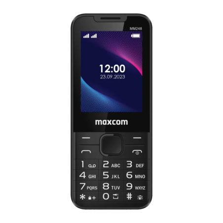Maxcom Classic MM248 4G Noir microSD 2,4 pouces Téléphone basique