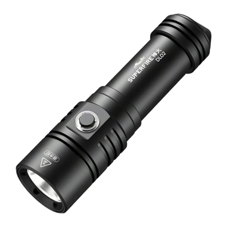 Superfire DL02 Noir Batterie 26650 2000 lumens 250 m 5000mAh Lampe torche LED rechargeable