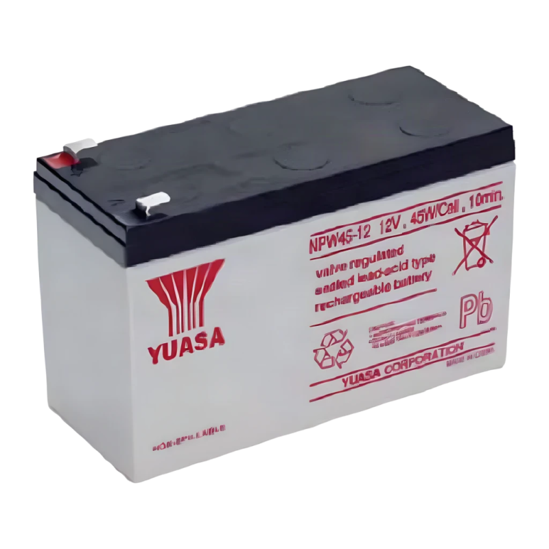 Batterie pour onduleur PowerWalker Yuasa NPW45-12 Noir