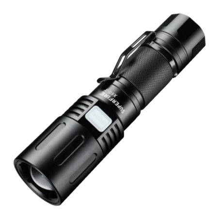 Superfire Noir 1500 lumens 300m X60-T 3400mAh IP34 Lampe torche LED rechargeable
