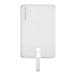 Flextail Zero Metal Magnétique 5V/1,6A Argent avec câble intégré 5000mAh Power Bank