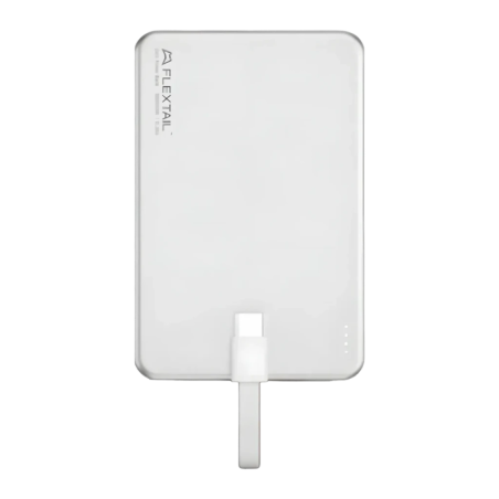 Flextail Zero Metal Magnétique 5V/1,6A Argent avec câble intégré 5000mAh Power Bank