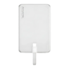 Flextail Zero Metal Magnétique 5V/1,6A Argent avec câble intégré 5000mAh Power Bank