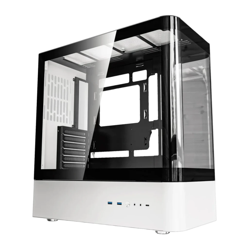 Darkflash HM1 Verre Trempé ATX Midi Tower 360mm Noir/Blanc Boîtier PC