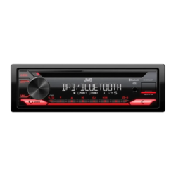JVC Noir 1 DIN Bluetooth DAB+ KD-DB622BT Autoradio