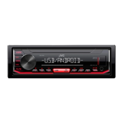 JVC Noir 1 DIN USB/AUX KD-X162 Autoradio