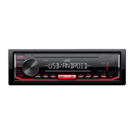 JVC Noir 1 DIN USB/AUX KD-X162 Autoradio
